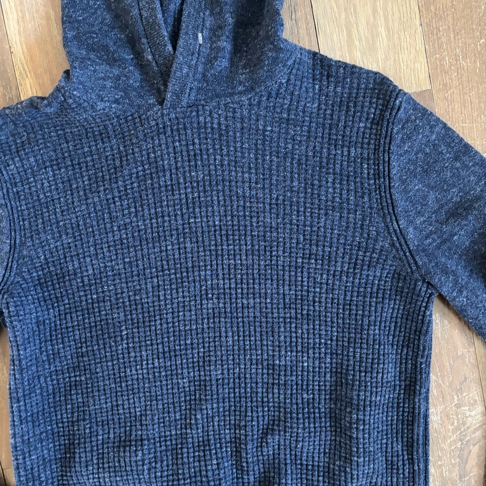 Gap Cozy Knit Navy Hoodie Sweater Size XS - Picture 8 of 14